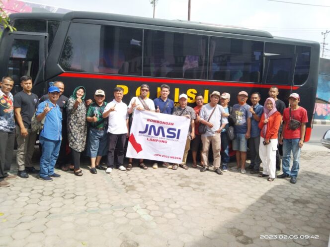 
					Dilepas Penasehat H. Darussalam, 25 Delegasi HPN JMSI Lampung Bertolak ke Medan