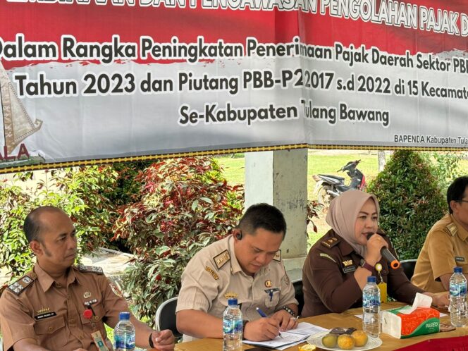 
					Bapenda Kabupaten Tulang Bawang, Adakan Kegiatan Monitoring dan Evaluasi di 15 Kecamatan