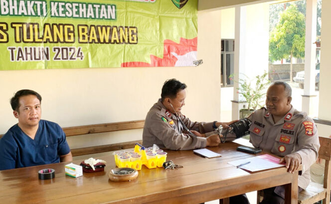 
					Seksi Dokkes Polres Tulang Bawang Gelar Yankesling di Polsek Menggala, Berikut Hasilnya