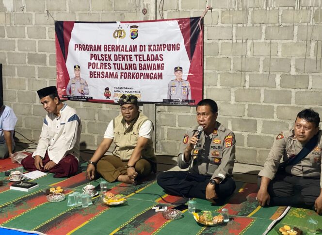 
					Kakam Gunung Tapa Tengah Apresiasi Program Bermalam di Tiap Kampung Oleh Polsek Dente Teladas