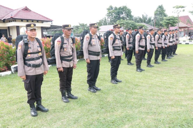 
					Amankan Tahap Pungut Suara, Polres Tulang Bawang Kerahkan 256 Personel Gabungan