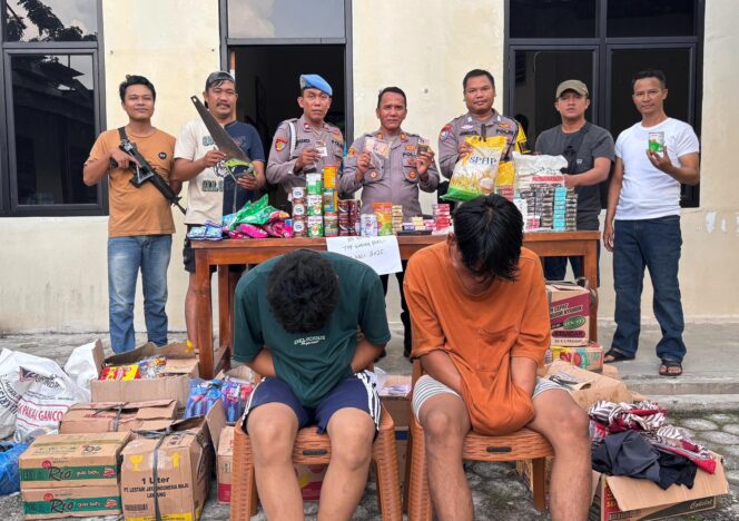 
					Polsek Menggala Bekuk Dua Pelaku Curat Toko Sembako, Salah Satunya Berstatus Pelajar