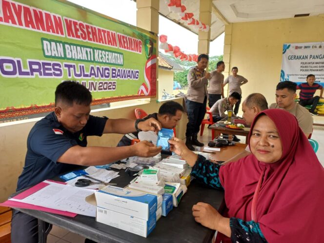 
					Dokkes Polres Tulang Bawang Gelar Yankesling Gratis di Mapolsek Penawartama, Berikut Jumlah Peserta dan Tujuannya